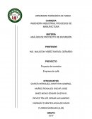 Proyecto de inversión. Empresa de café
