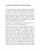 La evaluación cualitativa en la educación superior