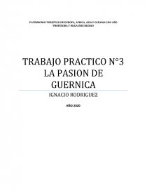 TRABAJO PRACTICO N°3 LA PASION DE GUERNICA. Página 1