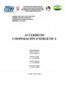 ACUERDO DE COOPERACION ENERGETICA