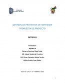 GESTION DE PROYECTOS DE SOFTWARE PROPUESTA DE PROYECTO