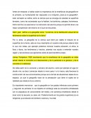 La importancia de la enseñanza de la geografia en la escuela primaria