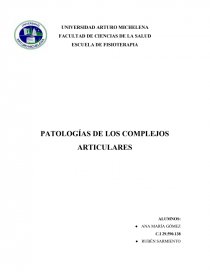 FISIOTERAPIA PATOLOGÍAS DE LOS COMPLEJOS. Página 1
