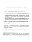 RECOMENDACIONES NUTRICIONALES COLESTEROL ELEVADO