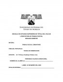 TRABAJO SOCIAL COMUNITARIO.TECNICA DE OBSERVACION