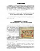 ORÍGENES DE LA COCINA HISTORIA MUNDIAL DE LA GASTRONOMÍA