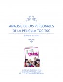ANALISIS DE LOS PERSONAJES DE LA PELICULA TOC TOC