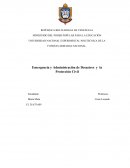 Emergencia y Administración de Desastres y la Protección Civil