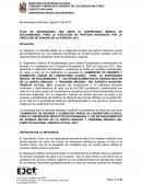 PLAN DE NECESIDADES QUE EMITE EL DISPENSARIO MÉDICO DE BUCARAMANGA