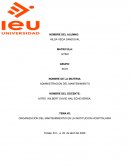 ORGANIZACIÓN DEL MANTENIMIENTIO EN LA INSTITUCION HOSPITALARIA