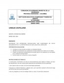 INSTITUCIÓN EDUCATIVA CHAMPAGNAT PINARES DE ORIENTE ACTIVIDADES APRENDIENDO DESDE CASA