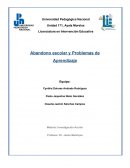 Abandono escolar y Problemas de Aprendizaje