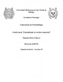 Laboratorio de Psicobiología Conferencia “Entendiendo al cerebro maternal”