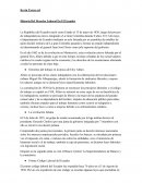 Historia de Derecho laboral en el Ecuador
