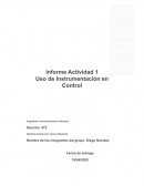 Uso de instrumentación en Control