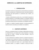 Derecho a la libertad de expresión