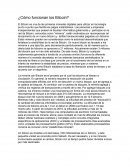 ¿Cómo funcionan los Bitcoin?