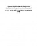 LAS FINALIDADES Y LA FUNCION SOCIAL DE LA EDUCACION BASICA