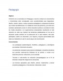 Pedagogía . Objetivo