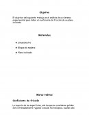 Coeficiente de friccion