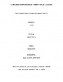 CONSUMO RESPONSABLE Y BENEFICIOS LOCALES