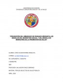 Prevención del embarazo no deseado mediante los modelos del marketing social y del modelo de marketing de la promoción de salud