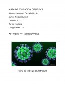 Actividad Coronavirus Covid-19
