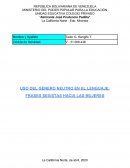 USO DEL GÉNERO NEUTRO EN EL LENGUAJE: FRASES SEXISTAS HACIA LAS MUJERES