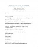 Cuestionario para la norma de calidad ISO 16949