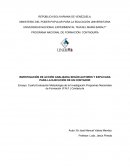 Cuarta Evaluación Metodología de la Investigación Programas Nacionales de Formación (P.N.F.) Contaduría