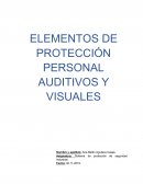 ELEMENTOS DE PROTECCIÓN PERSONAL AUDITIVOS Y VISUALES
