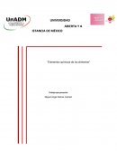 Elementos químicos de los alimentos