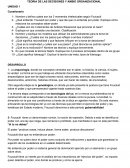 Teoria de la desicion y cambio organizacional