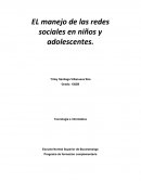EL manejo de las redes sociales en niños y adolescentes