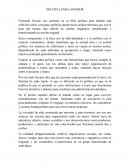 POLÍTICA PARA AMADOR