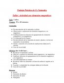 Ciencias Naturales. Actividad con elementos magnéticos