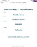 Fundamentos de calidad de una empresa