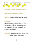 Valoración de permanganato de potasio