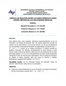 Cinética de reacciones ING metalúrgica
