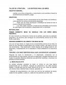 TALLER DE LITERATURA: LOS SENTIDOS PARA LOS NIÑOS