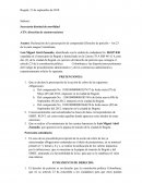 Derecho de peticion para la prescripcion de un parte