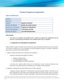 Programa de capacitación. Gestión del capital humano