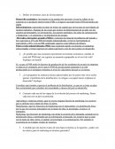 Definir los términos clave economía