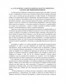 LA ACTUACIÓN DE LA POLICÍA MUNICIPAL SEGÚN EL PROTOCOLO NACIONAL DEL PRIMER RESPONDIENTE