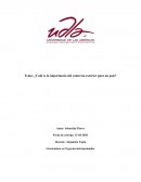 ¿Cuál es la importancia del comercio exterior para un país?