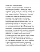 Analisis de la politica petrolera