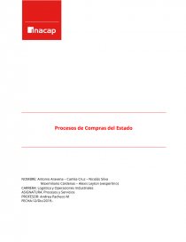 Procesos de Compras del Estado. Página 1