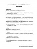 LLUVIA DE IDEAS DE LAS CARACTERÍSTICAS DE UNA MONOGRAFÍA