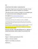 Tipo de clase LITERATURA PARA NINOS Y ADOLESCENTES