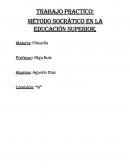 Trabajo practico: Método socrático en la educación superior